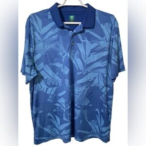Pro Tour Mens Palm Blue Golf Polo Short Sleeve Shirt size XXL